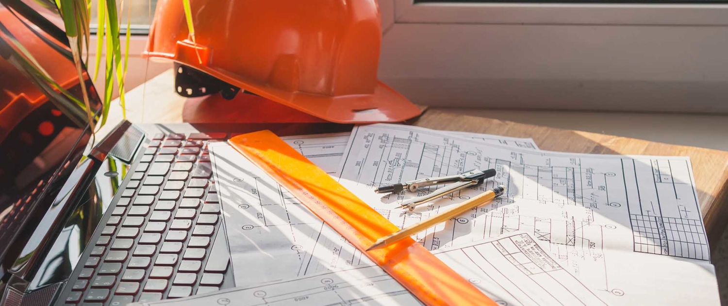 Close up view of retail design and build buildings